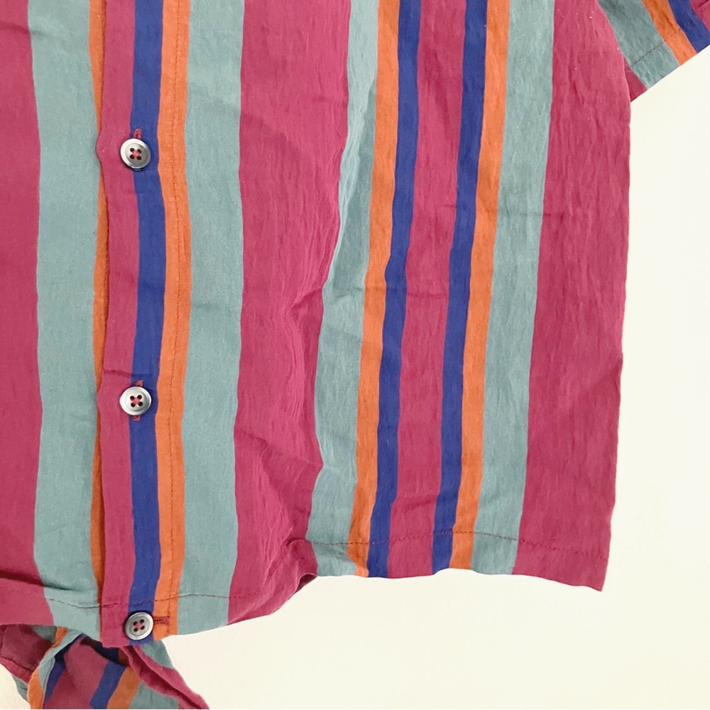 Madewell • Button Back Tie Top in Rosalinda Stripe - Picture 8 of 12